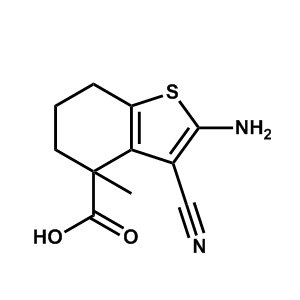 2-氨基-3-氰基-4-甲基-4,5,6,7-四氢苯并[b]噻吩-4-羧酸
