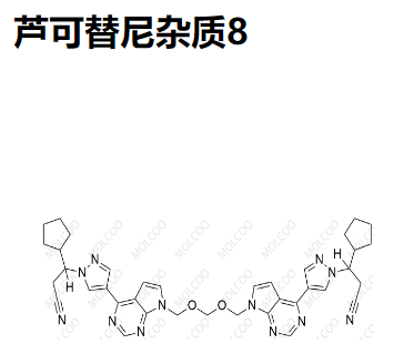   芦可替尼杂质8   Ruxolitinib Impurity 8   C37H40N12O2 