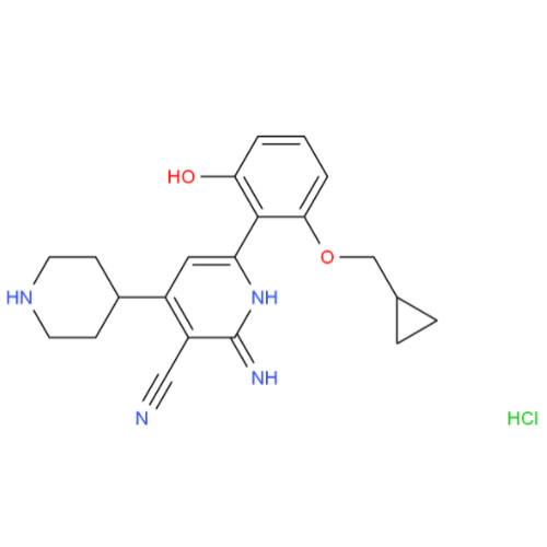 2-氨基-6-[2-(环丙基甲氧基)-6-羟基苯基]-4-(4-哌啶基)-3-吡啶甲腈盐酸盐