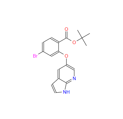 2-[(1H-吡咯并[2,3-b]吡啶-5-基)氧基]-4-溴苯甲酸叔丁酯