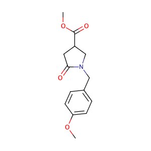 methyl 1-[(4-methoxyphenyl)methyl]-5-oxopyrrolidine-3-carboxylate