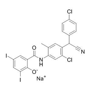氯氰碘柳胺钠 中间体 61438-64-0