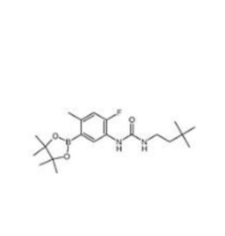 1-(3,3-dimethylbutyl)-3-(2-fluoro-4-methyl-5-(4,4,5,5-tetramethyl-1,3,2-dioxaborolan-2-yl)phenyl)urea