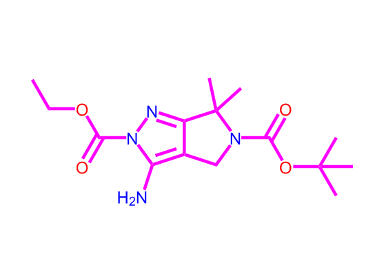 3-氨基-6,6-二甲基-吡咯并[3,4-c]吡唑-2,5(4H,6H)-二羧酸5-(1,1-二甲基乙基)2-乙酯