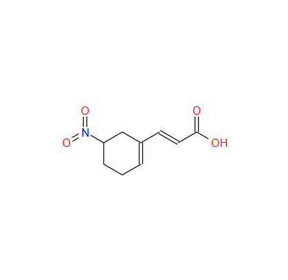 (E)-3-(5-硝基-1-环己烯-1-基)丙烯酸