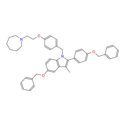 1-(4-(2-(氮杂环庚烷-1-基)乙氧基)苄基)-5-(苄氧基)-2-(4-(苄氧基)苯基)-3-甲基-1H-吲哚