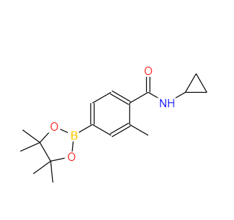N-环丙基-2-甲基-4-(4,4, 5,5-四甲基-1,3,2-二氧杂硼烷-2-基)苯甲酰胺   1351374-48-5