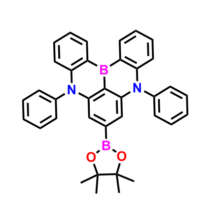 5,9-二苯基-7-（4,4,5,5-四甲基-1,3,2-二氧杂硼烷-2-基）-5-9-二氢-5,9-二氮杂-13b-硼萘并[3,2,1-de]蒽