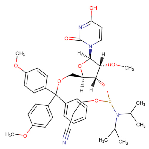 5'-O-(4,4-二甲氧基三苯甲基)-2'-O-甲基尿苷-3'-(2-氰基乙基-N,N-二异丙基)亚磷酰胺
