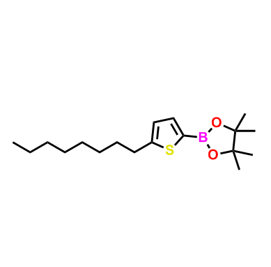 4,4,5,5-四甲基-2-(5-辛基噻吩-2-基)-1,3,2-二氧硼杂环戊烷 