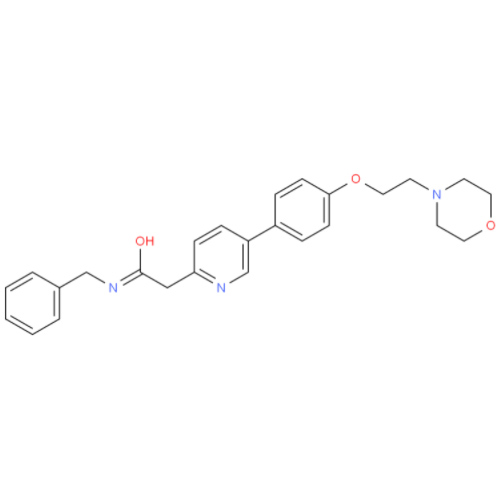 5-[4-[2-(4-吗啉基)乙氧基]苯基]-N-(苯基甲基)-2-吡啶乙酰胺