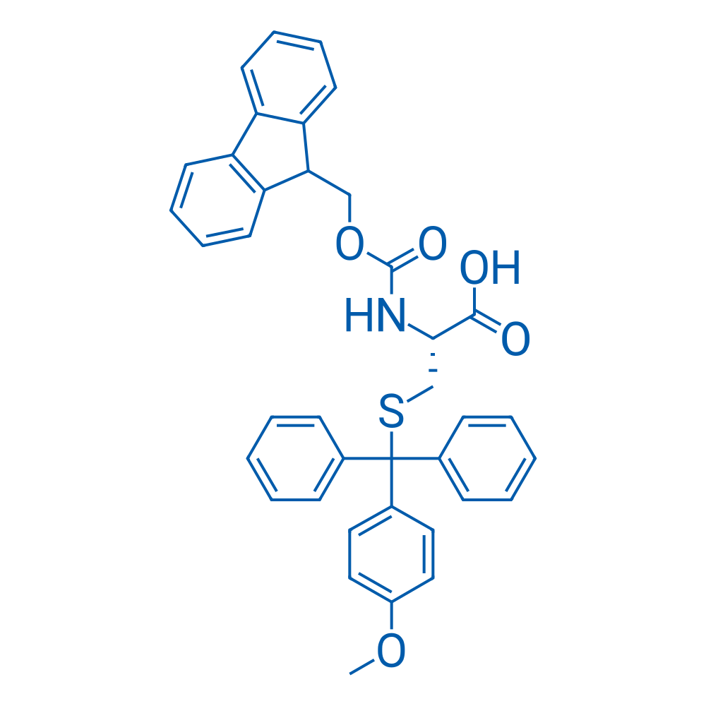 Fmoc-Cys(Mmt)-OH，N-芴甲氧羰基-S-(4-甲氧基三苯甲基)-L-半胱氨酸