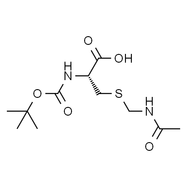 Boc-Cys(Acm)-OH，S-(乙酰氨甲基)-N-(叔丁氧羰基)-L-半胱氨酸