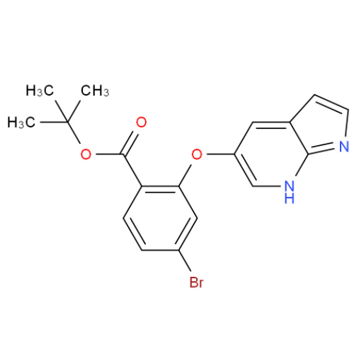 2-[(1H-吡咯并[2,3-b]吡啶-5-基)氧基]-4-溴苯甲酸叔丁酯