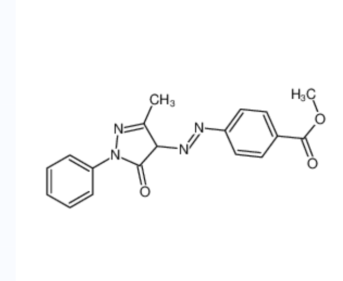 4-[(4,5-二氢-3-甲基-5-氧代-1-苯基-1H-吡唑-4-基)偶氮]苯甲酸甲酯	