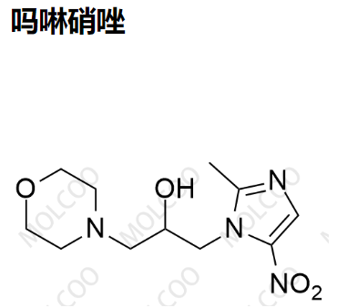 吗啉硝唑   	92478-27-8   C11H18N4O4 