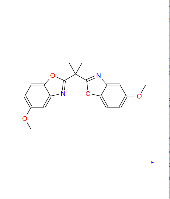 2，2'-丙烷-2，2-二基双（5-甲氧基苯并恶唑）