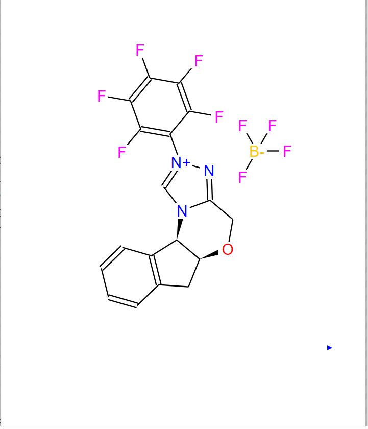 (5AS, 10BR)-(-)-5A,10B-二氢-2-(五氟苯基)-4H,6H-茚[2,1-B][1,2,4]三唑[4,3-D][1,4]醇四氟硼酸恶嗪