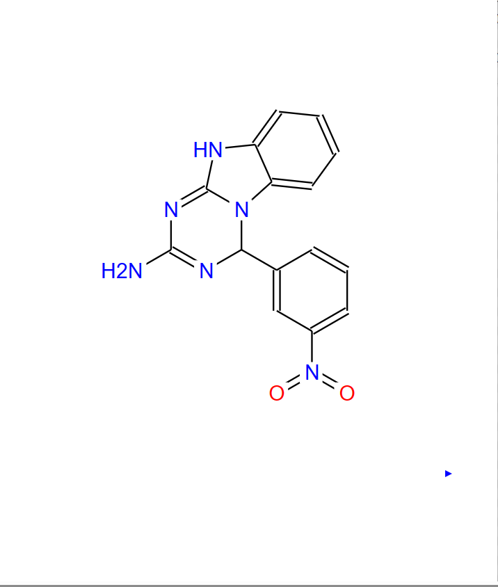 4-(3-硝基苯基)-3,4-二氢苯并[4,5]咪唑并[1,2-A][1,3,5]三嗪-2-胺