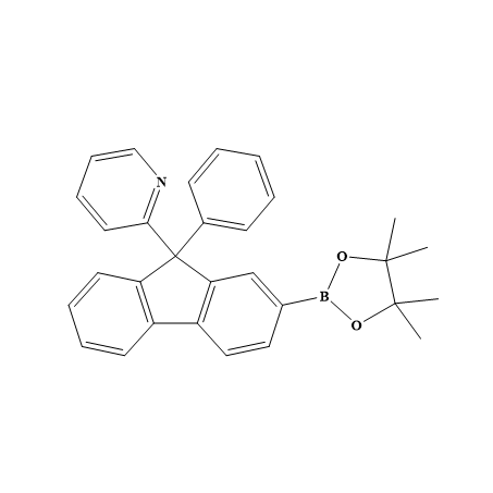 2-[9-苯基-2-硼酸频哪醇酯-9H-芴-9-基]吡啶；2230216-89-2