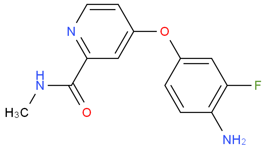 4-(4-氨基-3-氟苯氧基)吡啶-2-羧酸甲胺 （757251-39-1）