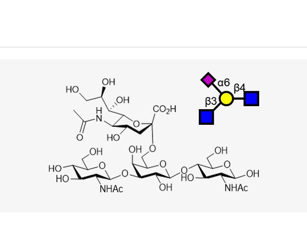 GlcNAcb1, 3(Neu5Aca2, 6)Galb1, 4GlcNAc