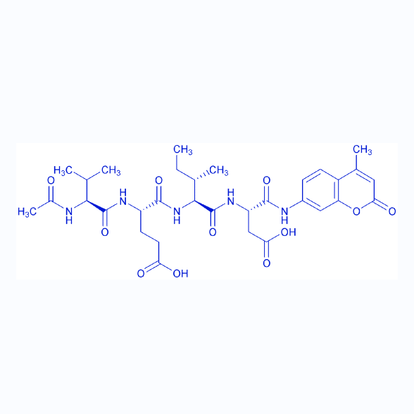乙酰基缬氨酰谷氨酰异亮氨酰天冬氨酸-7-氨基-4-甲基香豆素/219137-97-0/Ac-Val-Glu-Ile-Asp-AMC