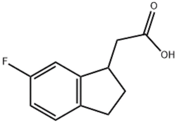 2-(6-氟-1-茚2-(6-氟-1-茚满基)乙酸满基)乙酸