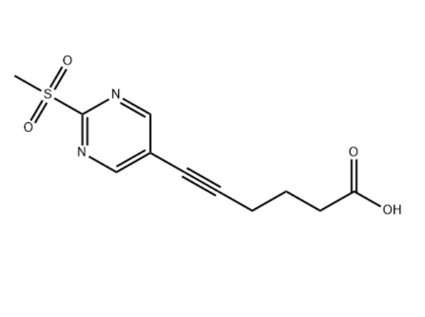 6-(2-(甲基磺酰基)嘧啶-5-基)己-5-炔酸