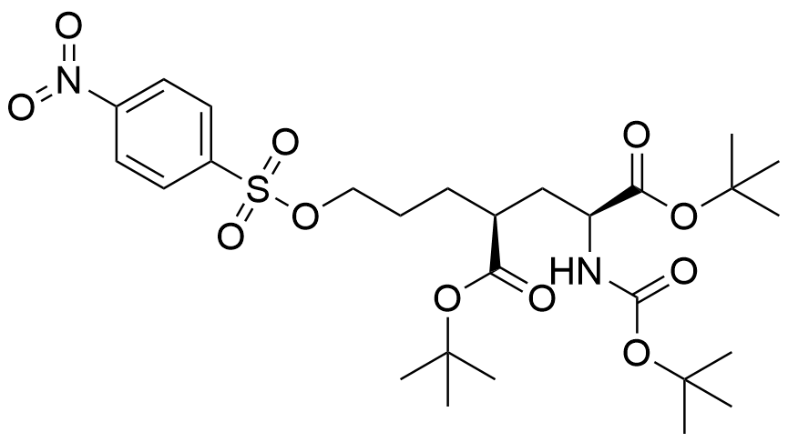 di-tert-butyl (2S,4S)-N-(tert-butoxycarbonyl)-4-(3-{[(4-nitrophenyl)-sulfonyl]oxy}propyl)-glutamate