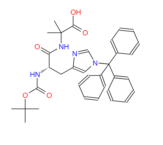 N-BOC-N'-三苯甲基-L-组氨酰-2-甲基丙氨酸 2061897-68-3
