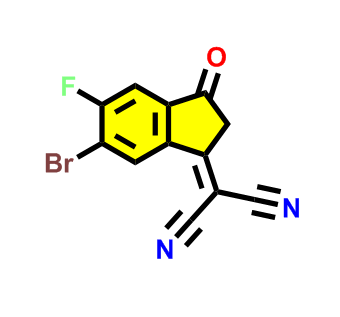 2612386-80-6 ；2-(6-bromo-5-fluoro-3-oxo-2,3-dihydro-1H-inden-1-ylidene)malononitrile