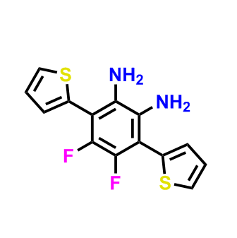 2,3-二氟-1,4-二（2-噻吩基）-5,6-二氨基-苯