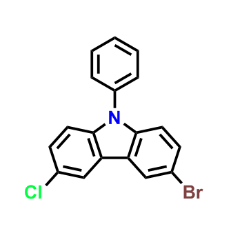 3-溴-6-氯-9-苯基-9H-咔唑