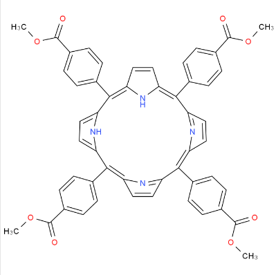 5,10,15,20-四(4-羧基苯基)卟吩四甲酯 5,10,15,20-Tetrakis[4-(methoxycarbonyl)phenyl]porphyrin 22112-83-0   克级供货，可按客户需求分装 