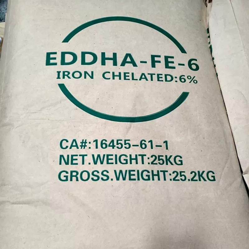 EDDHA-Fe 6% 螯合铁肥 eddha铁六 柑橘葡萄作物黄叶黄化补铁 螯合铁厂家批发