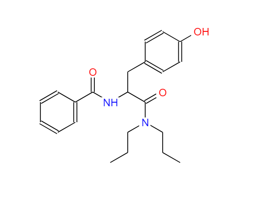 N-苯甲酰基-DL-酪氨酰二正丙胺 57227-09-5