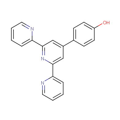 4'-(4-羟基苯基)-2,2':6',2"-三联吡啶  4-([2,2':6',2''-terpyridin]-4'-yl)phenol  89972-79-2 公斤级供货，可按需分装