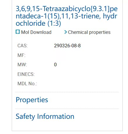 3,6,9,15-Tetraazabicyclo[9.3.1]pentadeca-1(15),11,13-triene, hydrochloride (1:3)