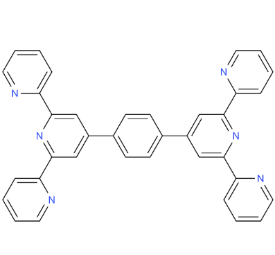 1,4-双(2,2':6',2"-三联吡啶-4'-基)苯 1,4-Bis(2,2':6',2''-terpyridin-4'-yl)benzene 146406-75-9 量大需定制，可按需分装 