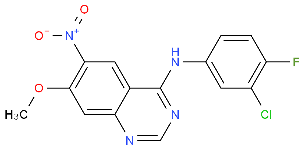 N-(3-氯-4-氟苯基)-7-甲氧基-6-硝基喹唑啉-4-胺（179552-74-0）