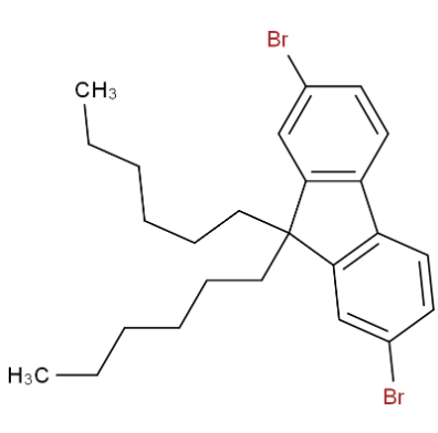 9,9-二己基-2,7-二溴代芴   9,9-Dihexyl-2,7-dibromofluorene   189367-54-2  量大需定制，可按需分装