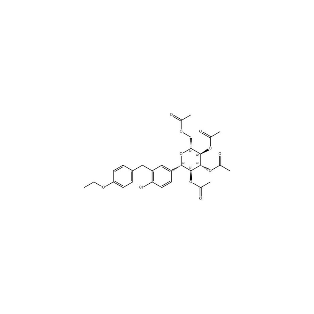 乙酰达格列净/(1S)-1,5-脱水-1-C-[4-氯-3-[(4-乙氧基苯基)甲基]苯基]-D-山梨醇四乙酸酯