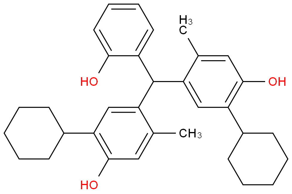 2-[Bis(5-cyclohexyl-4-hydroxy-2-methylphenyl)methyl]phenol