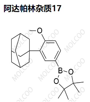 阿达帕林杂质17 	1036766-56-9  C23H33BO3