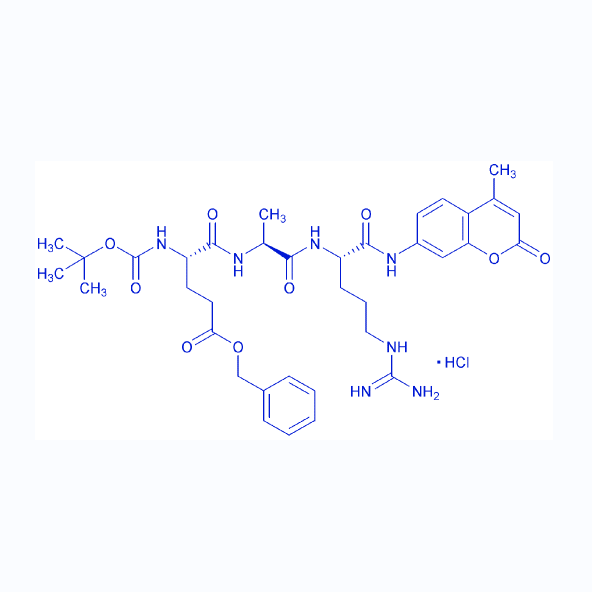 荧光底物多肽Boc-E(OBzl)AR-AMC/133448-25-6/Boc-Glu(OBzl)-Ala-Arg-AMC·HCl