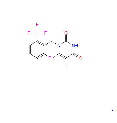 1150560-54-5；1-[2-氟-6-(三氟甲基)苄基]-5-碘-6-甲基嘧啶-2,4(1H,3H)-二酮