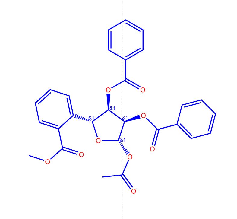 1-乙酰氧基-2,3,5-三苯甲酰氧基-1-beta-D-呋喃核糖6974-32-9