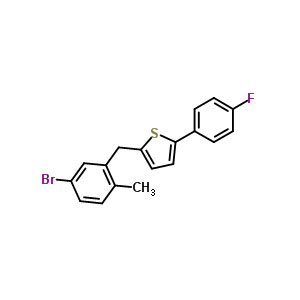 2-(2-甲基-5-溴苄基)-5-(4-氟苯)噻吩 中间体 1030825-20-7