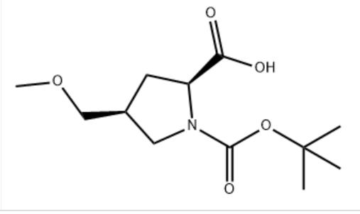 (2S,4S)-1-(叔丁氧羰基)-4-(甲氧甲基)吡咯啉-2-羧酸
